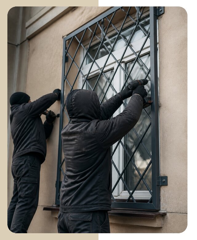 Установка антивандальных решеток на окна в Шумерле